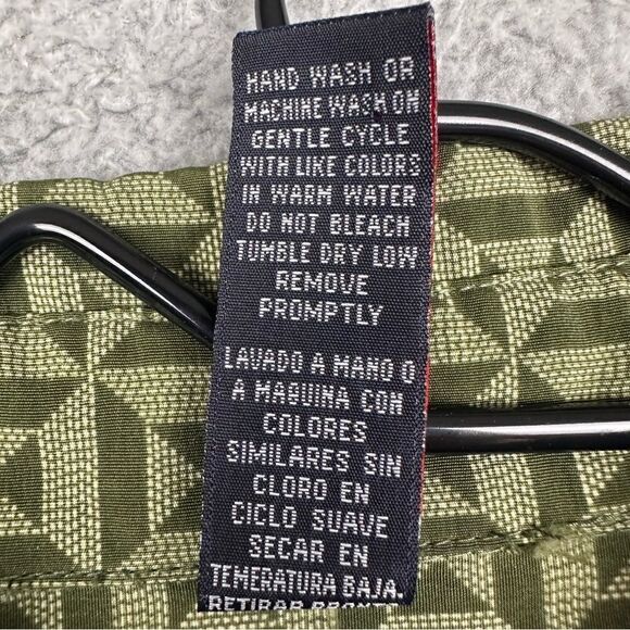 Willie Esco Shirt Mens‎ 2XL Green Long Sleeve Button Front Casually Hawaiian - Picture 11 of 12